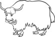 cartoon Yak for coloring book cartoon Yak for coloring book