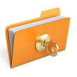 Protected yellow folder