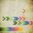 grunge background with arrows
