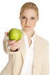 Photo: Frau mit Apfel Frau mit Apfel