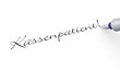 Stift Konzept - Kassenpatient!