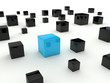 Individuality 3d render illustration isolated