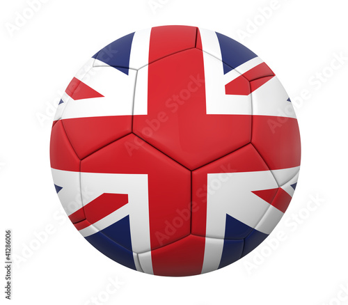 Illustration: 3D soccer ball england 3D soccer ball england