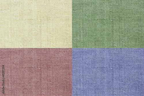 Photo: linen texture for the background of four colors linen texture for the background of four colors