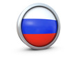 Russia flag icon 3d render Russia flag icon 3d render