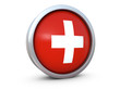 Switzerland flag icon 3d render Switzerland flag icon 3d render