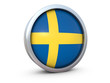 Sweden flag icon 3d render Sweden flag icon 3d render