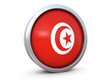 Tunisia flag icon 3d render Tunisia flag icon 3d render