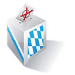 Vektor: Wahlbox-Bayern Wahlbox-Bayern