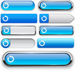 Rotate high-detailed web button collection.