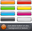 Rectangular glossy buttons. Rectangular glossy buttons.
