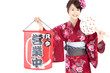 Beautiful kimono woman