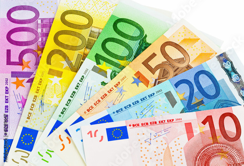 Foto: Ein Fächer mit Euro-Geldscheinen Ein Fächer mit Euro-Geldscheinen