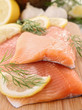 trout filet and ingredients