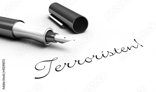 Illustration: Terroristen! - Stift Konzept Terroristen! - Stift Konzept