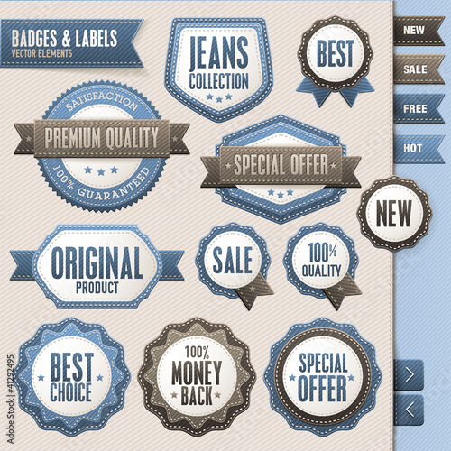 Vector: Collection of vector badges and labels Collection of vector badges and labels