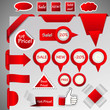 hugh collection of internet shop design elements, eps10 vector