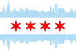 Vector: Chicago flag Chicago flag