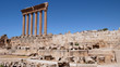 Columnas del templo de Júpiter, Baalbek, Líbano Columnas del templo de Júpiter, Baalbek, Líbano