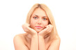 Beautiful young woman's face
