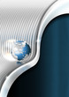 Blue and Metal Business Background Blue and Metal Business Background