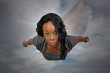 Beautiful Black Woman Flying Beautiful Black Woman Flying
