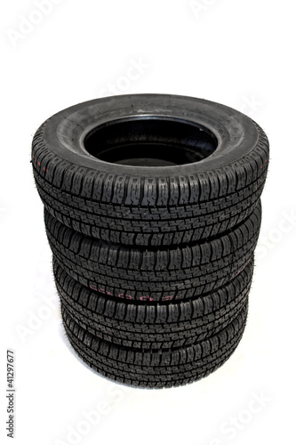 Photo: Piled tires Piled tires