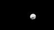 Clouds moving on moon, details on surface visible
