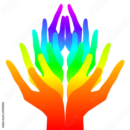 Vector: Spirituality, peace and love - colorful icon Spirituality, peace and love - colorful icon