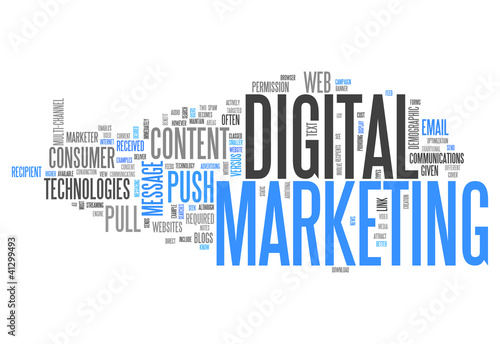 Illustration: Word Cloud "Digital Marketing" Word Cloud "Digital Marketing"