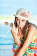 Woman in hat