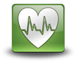 Green 3D Effect Icon "Cardiology"