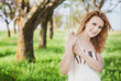 close-up portrait of beautiful young happy woman with fresh and close-up portrait of beautiful young happy woman with fresh and