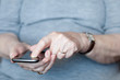 Senior woman using smartphone