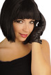 Pretty girl with bob hairstyle
