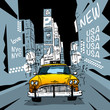 Time Square New York City Taxi