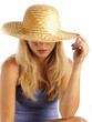 Beautiful girl wearing a hat