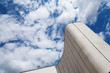 modern office building on a background of cloudy sky
