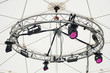 Stage lights on a support ring structure Stage lights on a support ring structure