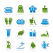 Spa objects icons - vector icon set