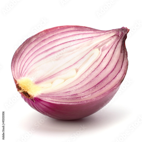 Photo: Red sliced onion half Red sliced onion half
