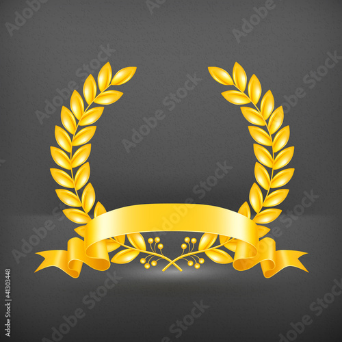 Vektor: Gold Wreath, vector Gold Wreath, vector