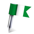 Vector Nigeria country flag isolated on white. Eps10