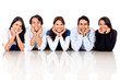 Group of friends smiling