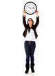 Woman with a clock