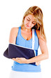 Woman with broken arm