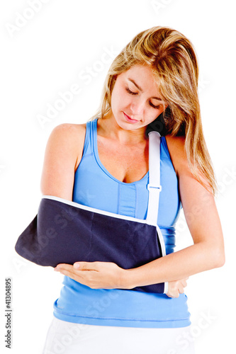 Photo: Woman with broken arm Woman with broken arm