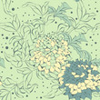 Vector seamless pattern with flowers