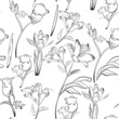 Monochrome seamless wallpaper