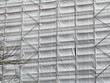 échafaudage avec bâche blanche échafaudage avec bâche blanche